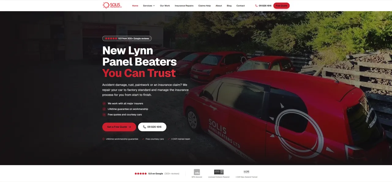 Solis Panelbeaters screenshot